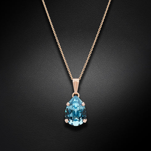 Комплект "Venēra II (Aquamarine)" с кристаллами Swarovski™